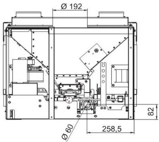 Palazzetti Ecofire for building in A70 air - Dimensiones - 8