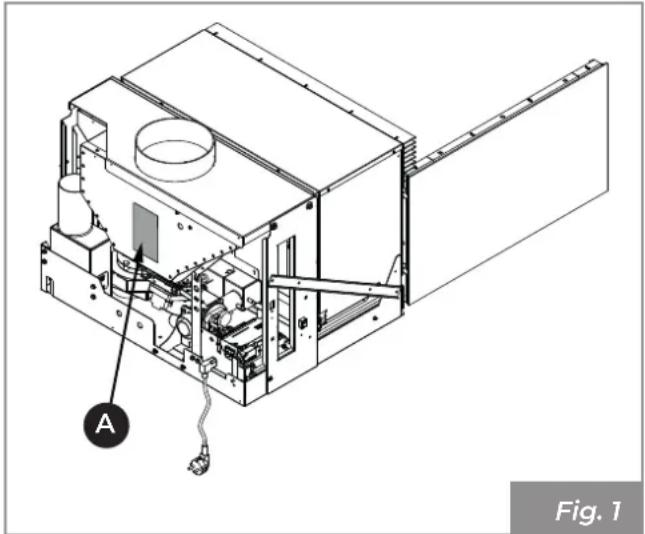 Palazzetti Ecofire for building in A70 air - Targhetto matricola - 1