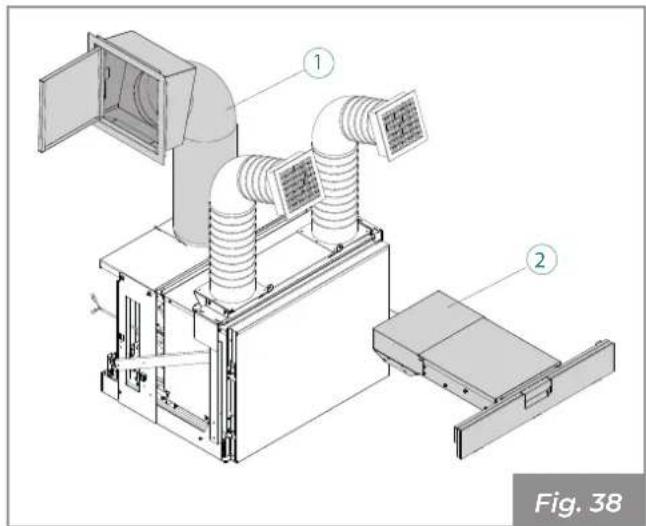 Palazzetti Ecofire for building in A70 air - Optional disponibili - 1