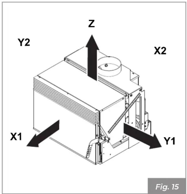 Palazzetti Ecofire for building in A70 air - Place of installation - 1
