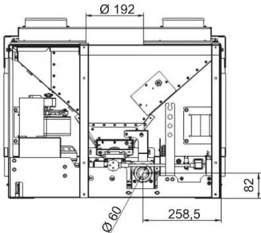 Palazzetti Ecofire for building in A70 air - Abmessungen - 8