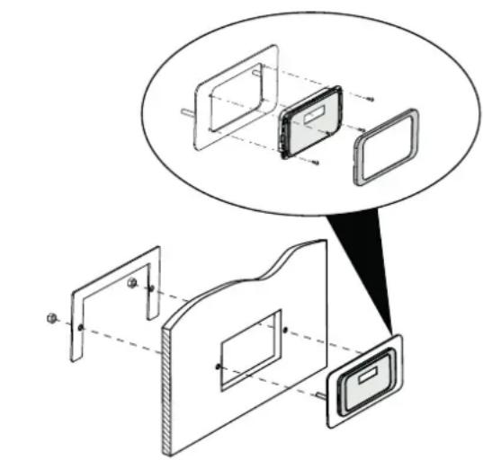 Palazzetti Ecofire for building in A70 air - Installation of the control panel - 1