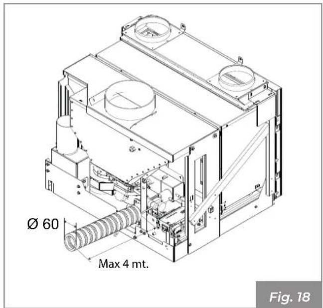 Palazzetti Ecofire for building in A70 air - Prelievo dell'aria comburette in ambiente - 2