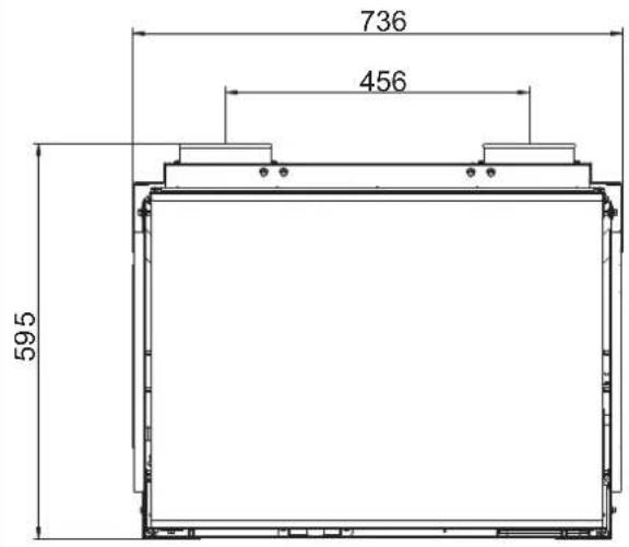 Palazzetti Ecofire for building in A70 air - Dimensioni - 5