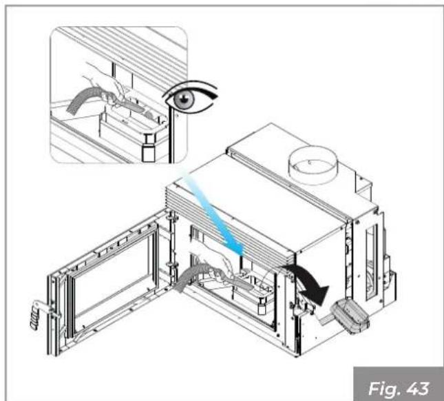 Palazzetti Ecofire for building in A70 air - Limpieza interna del fogón - 3