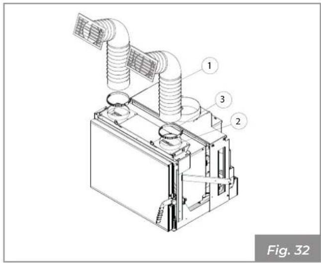 Palazzetti Ecofire for building in A70 air - Hood liner fitting for heating in a single room - 2