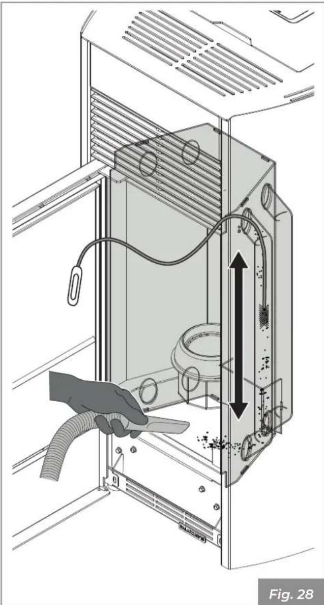 Palazzetti MILÙ 8 - Maintenance of flue manifold - 1