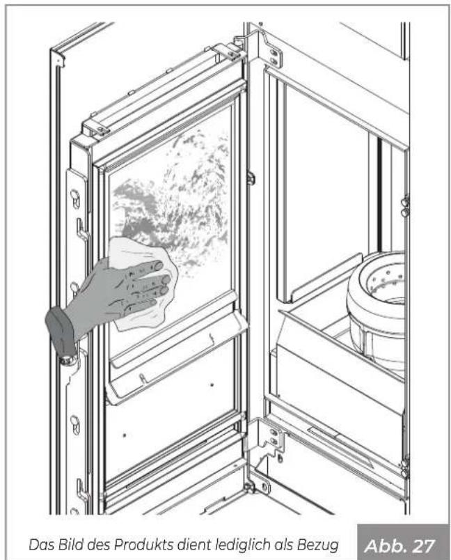 Palazzetti MILÙ 8 - Reinigung des Glases - 2
