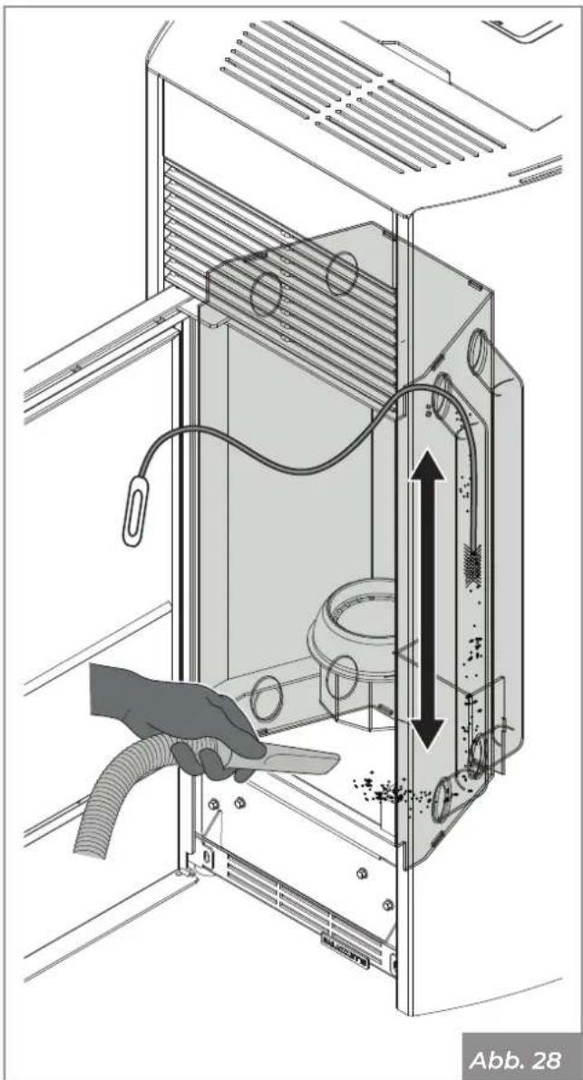 Palazzetti MILÙ 8 - Wartung des Rauchgassammlers - 1