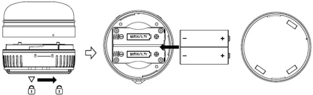 BRENNENSTUHL OLI 400 AS - ECHANGE DES BATTERIES - 1