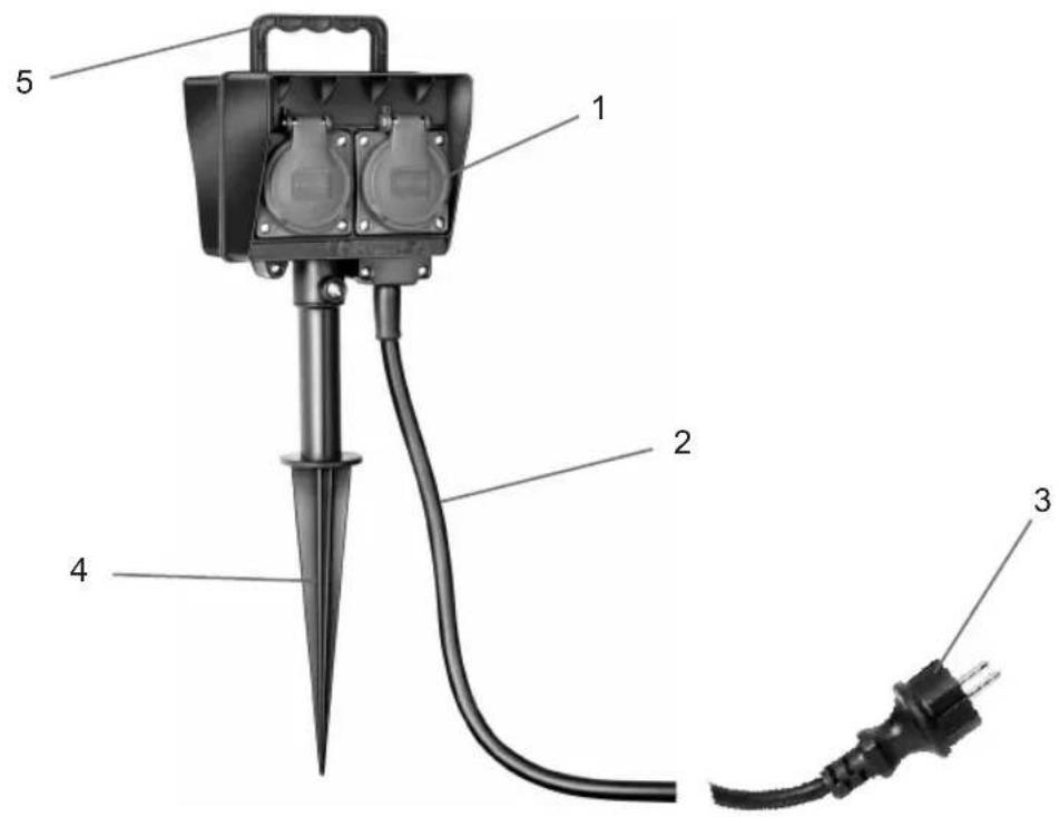 BRENNENSTUHL GS 4 BE - Vue générale de l'appareil - 1