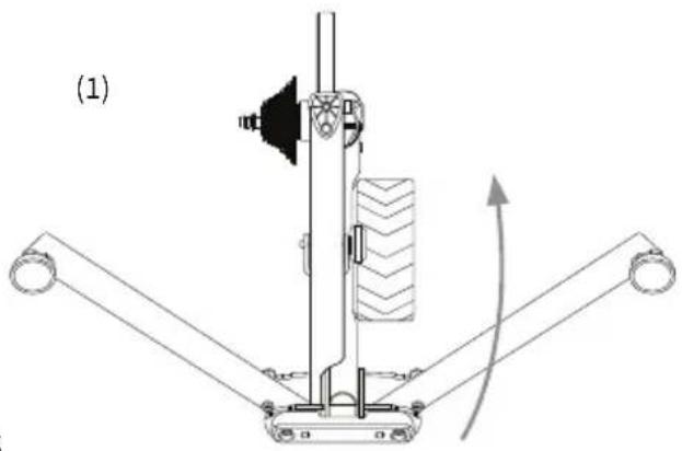 Wahoo KICKR Axis - Sostituire il piedino per base posteriore - 1