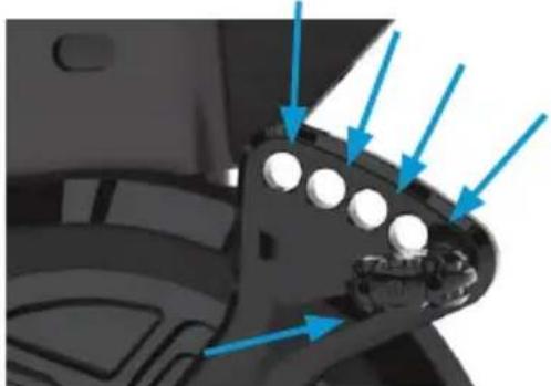 Wahoo KICKR Bike Shift - PUNTI DI REGOLAZIONE DELLA KICKR BIKE SHIFT - 7