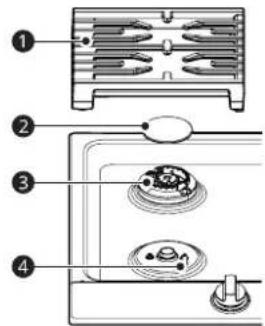 LG CBGJ3623S - Sealed Burner Assemblies - 1