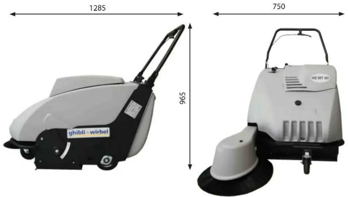 Ghibli & Wirbel HS MT 80 - Afmetingen verpakking - 1