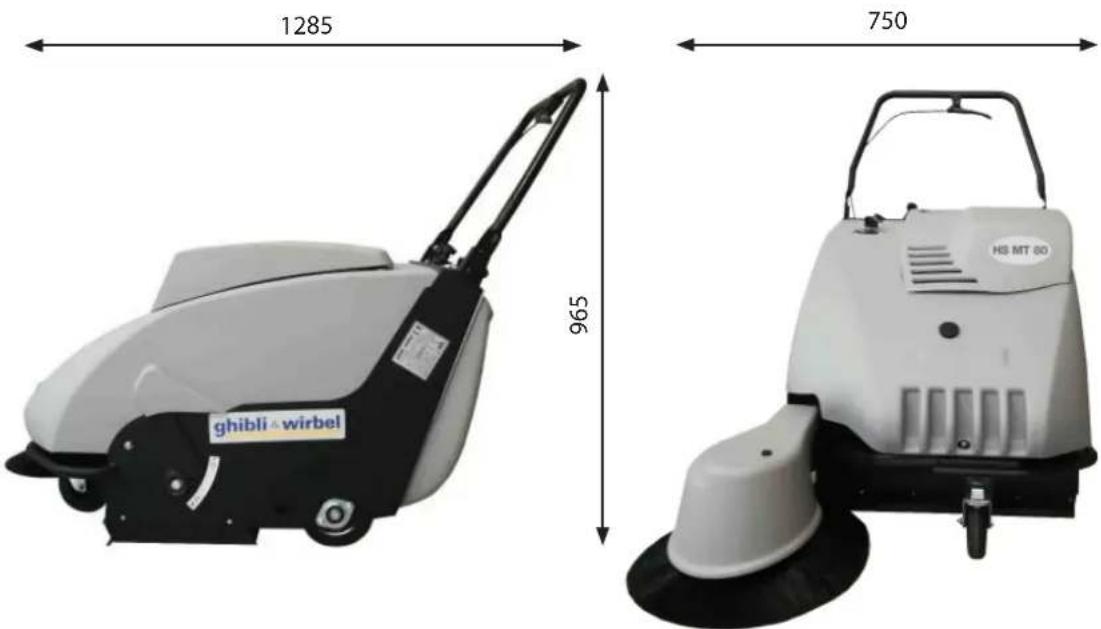 Ghibli & Wirbel HS MT 80 - Dimensions of packing - 1