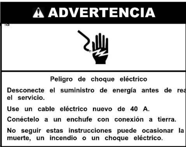 MAYTAG MFES6030RZ - Conexión electrica, en EE. UU. Unicamente - 1