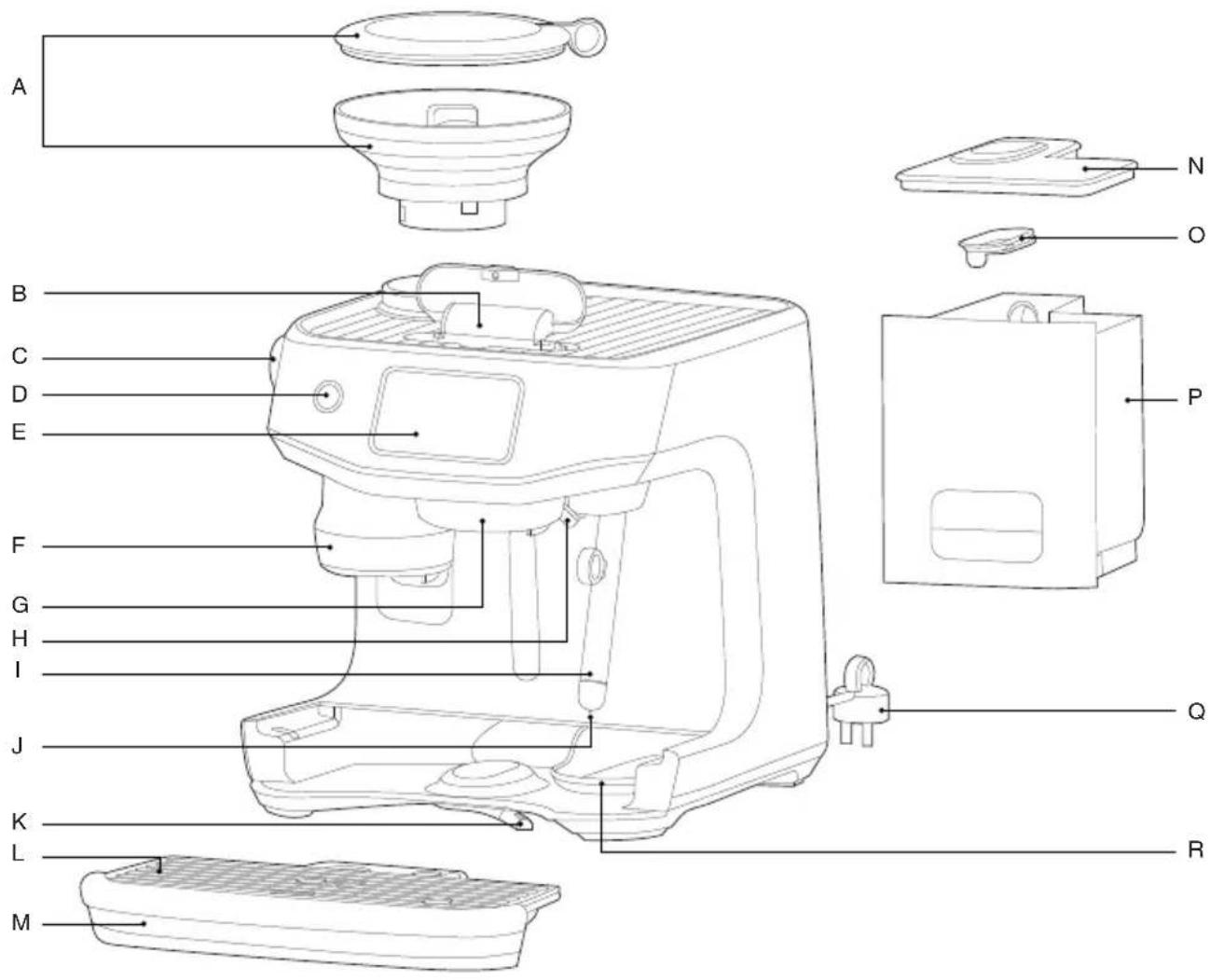BREVILLE The Oracle Jet BES985 - COMPONENTES - 1