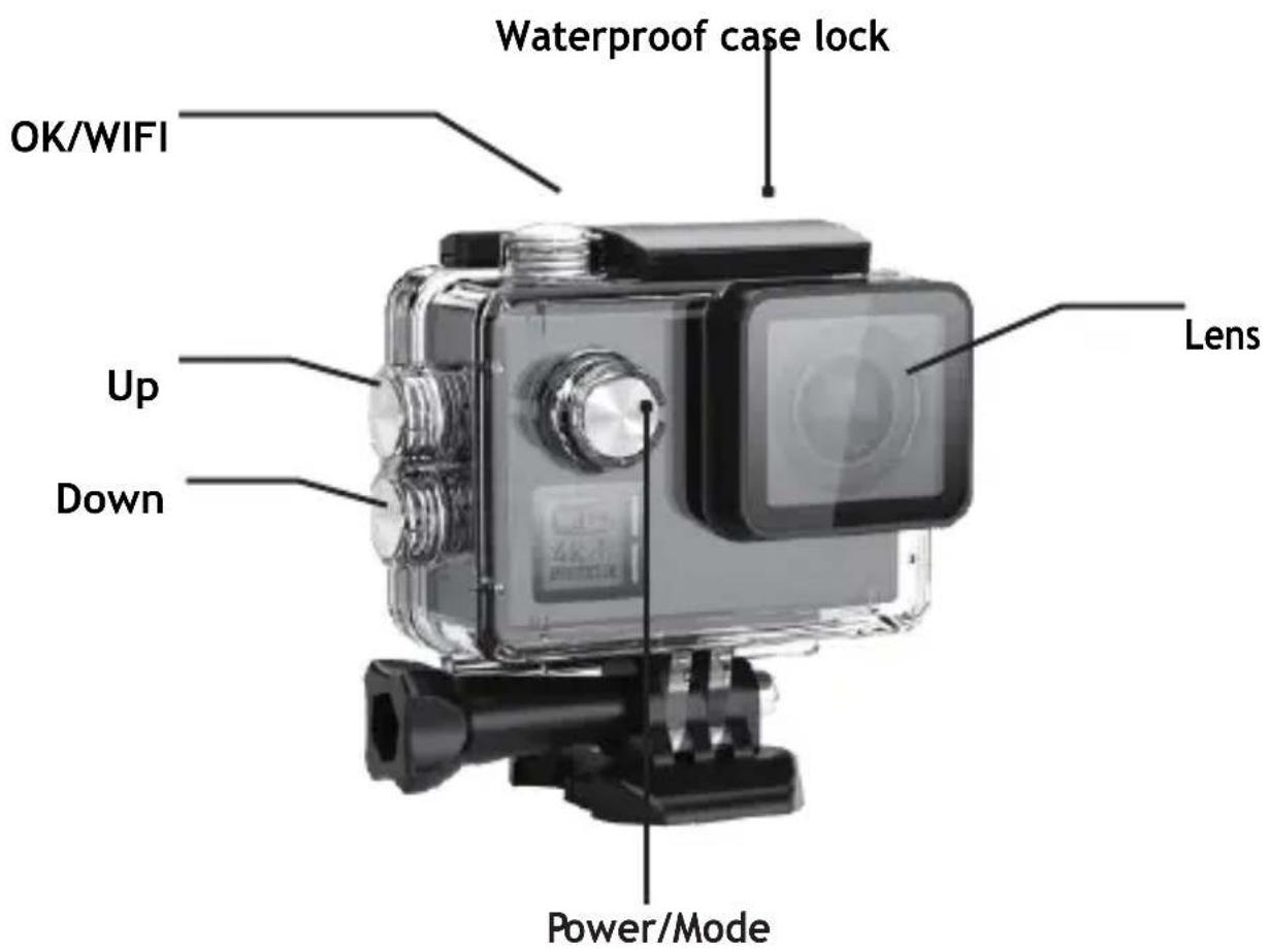 GoXtreme Black Hawk+ - Waterproof Case Description - 1