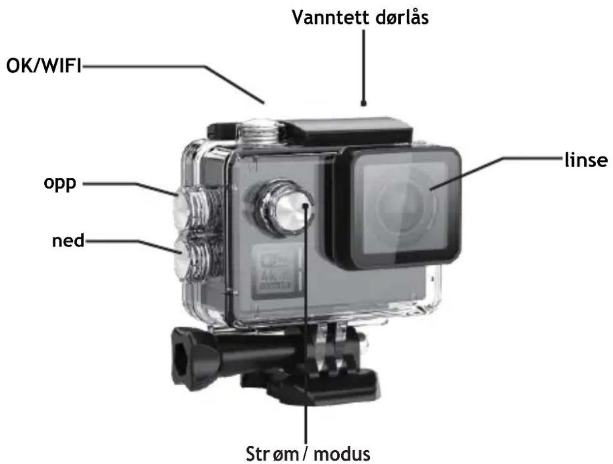 GoXtreme Black Hawk+ - Vanntett Case Beskrivelse - 1