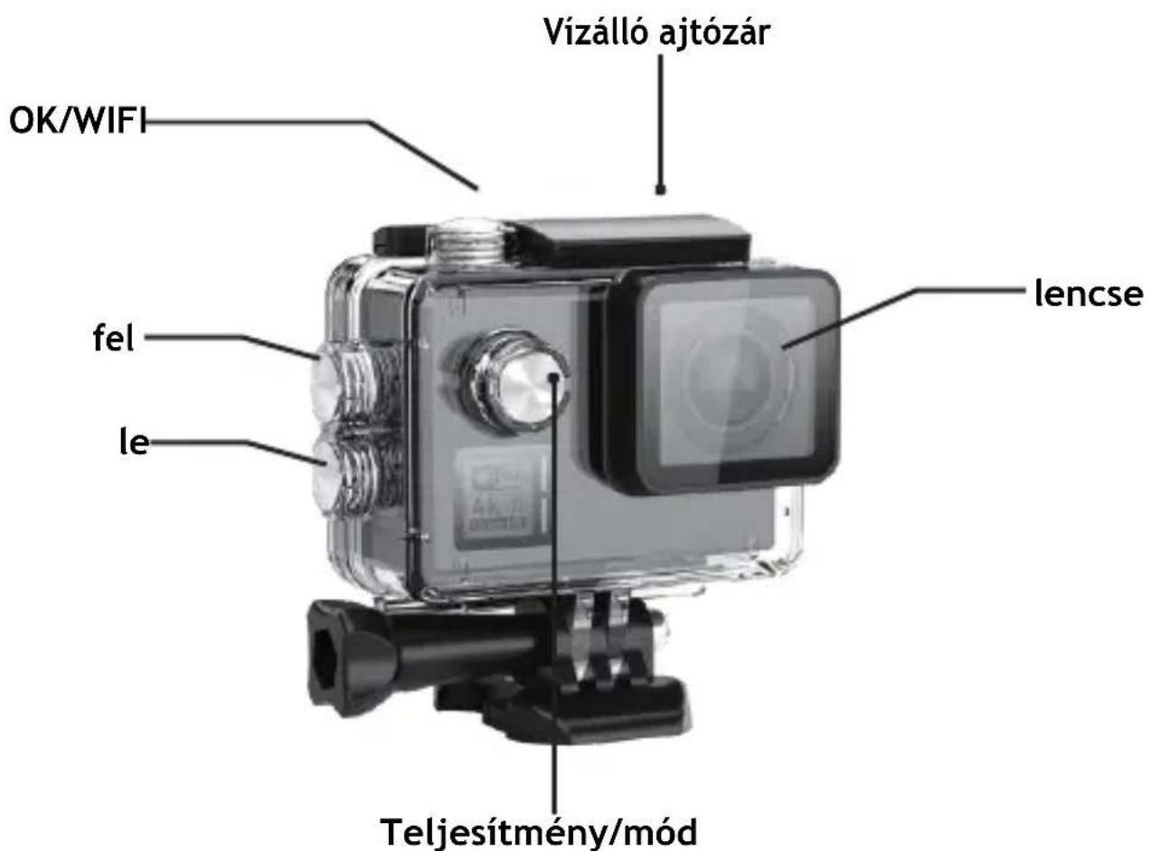 GoXtreme Black Hawk+ - Vízálló tok Leírás - 1