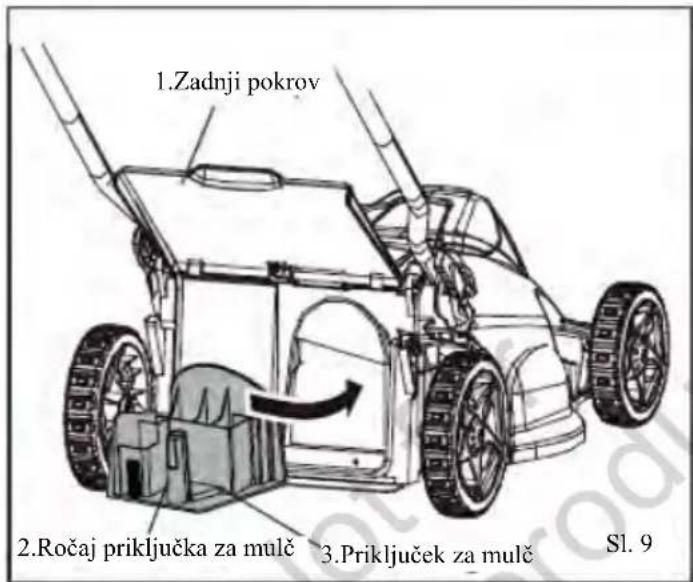 MURRAY EC370 - Namestitev in odstranitev priključka za mulč - 1