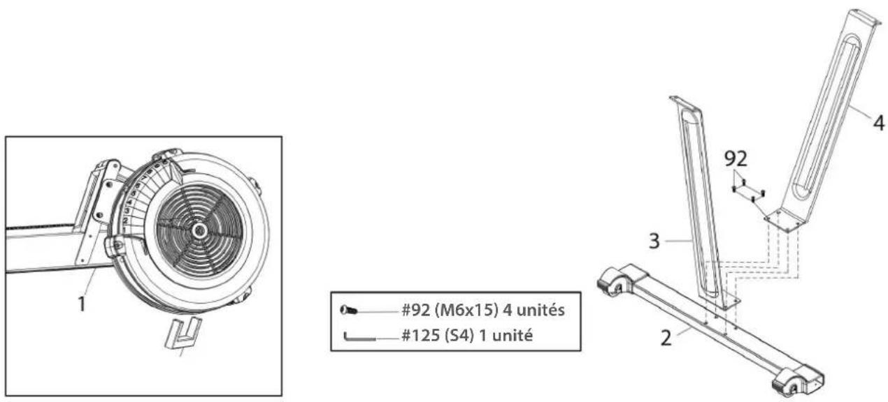 #92 (M6x15) 4 unités #125 (S4) 1 unité #92 3 4 2 1