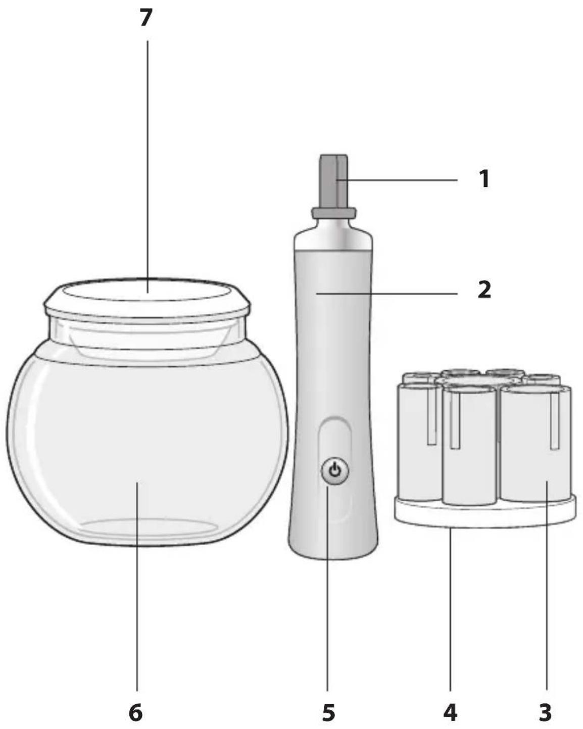 Ambiano GT-LMB-01 - Teile und Bedienelemente - 1