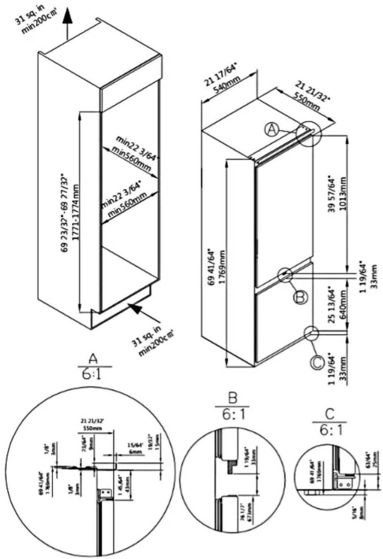 BERTAZZONI REF24BMBPNB - Ensuring the door seals correctly - 2
