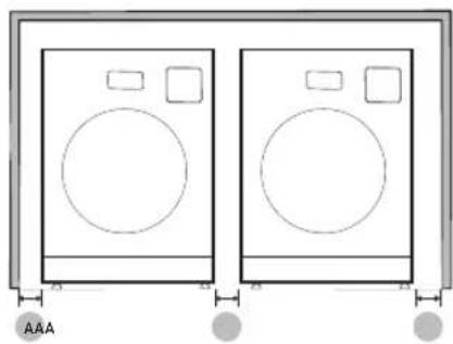 SAMSUNG WD53DBA900HZ - Customcabinetandside-by-sideinstallation - 2