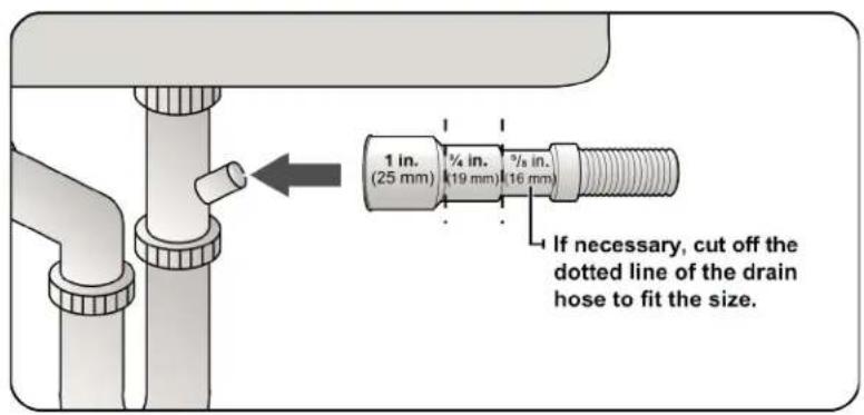 Summit DW18SS4ADA - DRAIN HOSE CONNECTION - 1