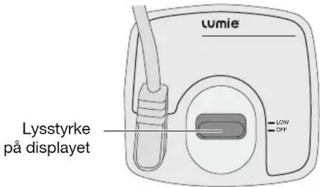 LUMIE Bodyclock Spark 100 - Lysstyrke på displayet - 1