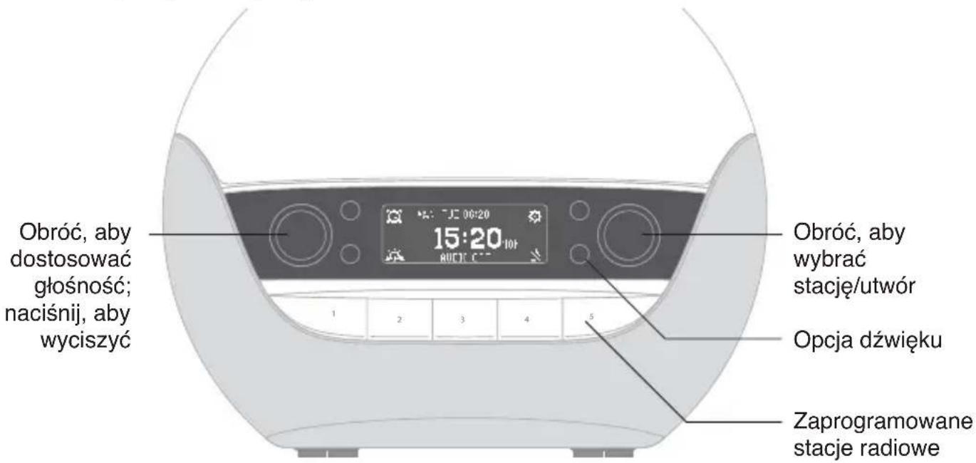 LUMIE Bodyclock Luxe 700FM - Używanie opcji dźwięku - 1