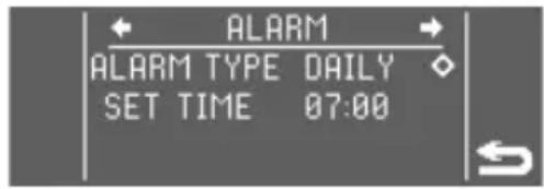 LUMIE Bodyclock Luxe 700FM - To access the settings menus - 2