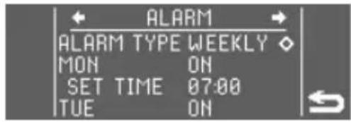 LUMIE Bodyclock Luxe 700FM - To set the WEEKLY alarm - 1