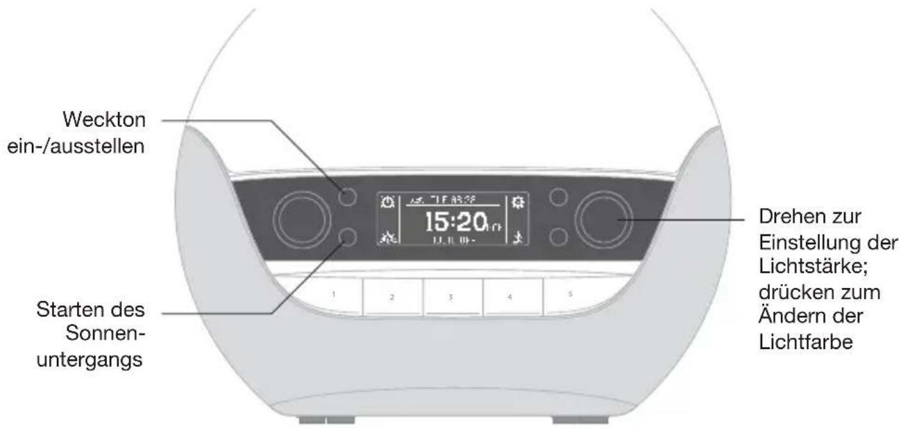 LUMIE Bodyclock Luxe 700FM - Verwendung der Sonnenaufgangs- funktion - 1