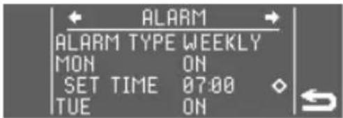LUMIE Bodyclock Luxe 700FM - To set the WEEKLY alarm - 2