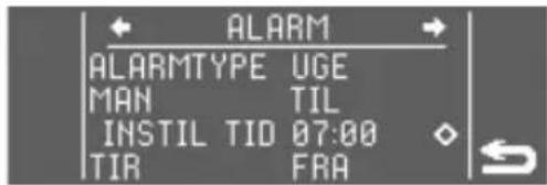 LUMIE Bodyclock Luxe 700FM - Sådan indstiller du en alarm af typen UGE - 2