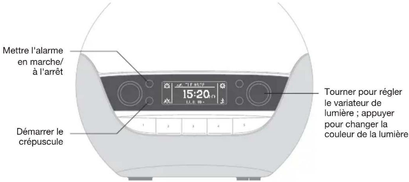 LUMIE Bodyclock Luxe 700FM - Utilisation de l'alarme d'aube - 1