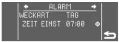 LUMIE Bodyclock Luxe 700FM - Einstellen der Weckart TAG - 1