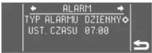 LUMIE Bodyclock Luxe 700FM - Wybieranie typu alarmu dziennego lub tygodniowego - 2