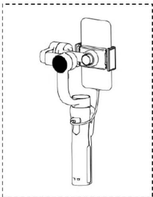 GoXtreme Gimbal Gx3 - Recharger un smartphone ou un appareil photo via le gimbal : - 1