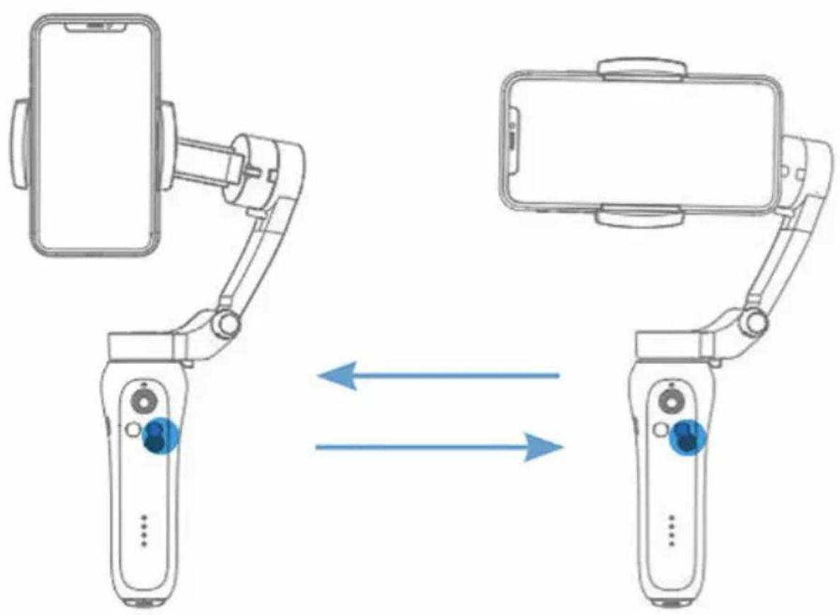 GoXtreme Gimbal Gx2 - Étape 6 : Rotation de l'horizontale à la verticale - 1