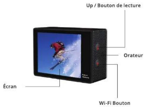 Up / Bouton de lecture Orateur Écran Wi-Fi Bouton