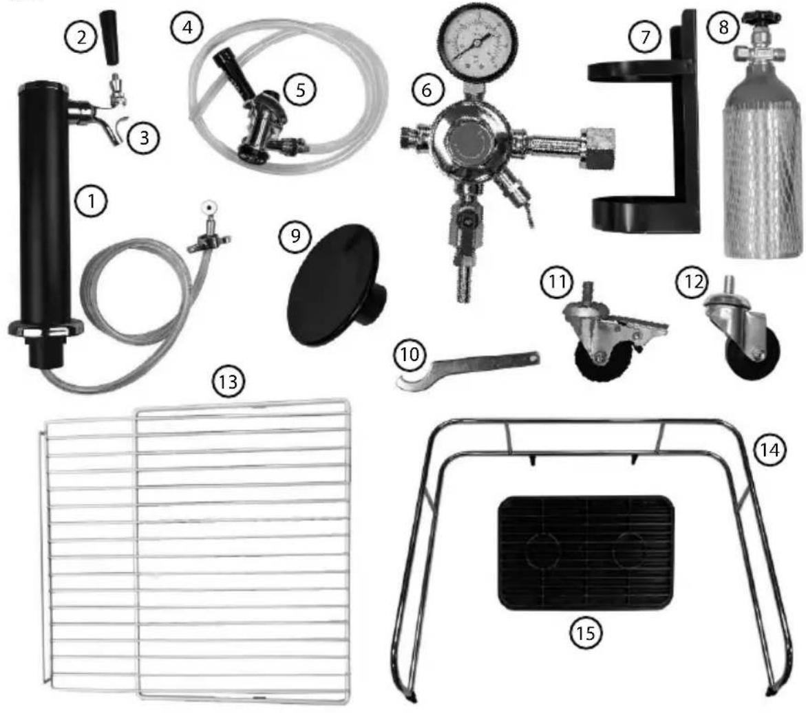 Igloo IBK49BK - Washers/BeerLineAdapterParts - 16