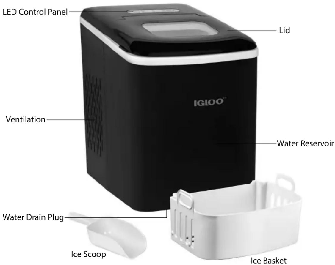 Igloo ICEBNH26BK - PARTS & ASSEMBLY - 1