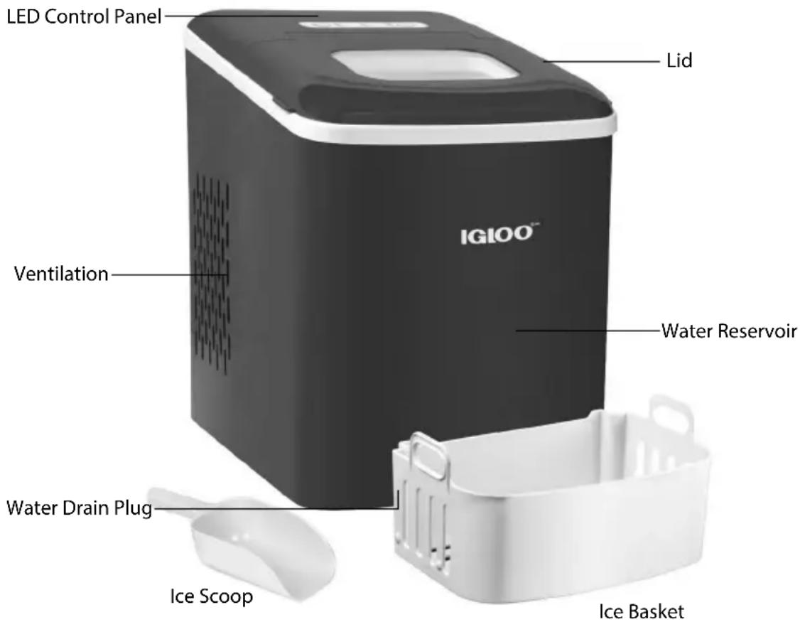 Igloo ICEBNH26BL - PARTS & ASSEMBLY - 1