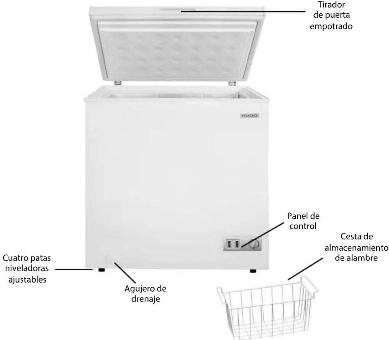 Igloo ICFESS50WH - PIEZAS Y ENSAMBLAJE - 1