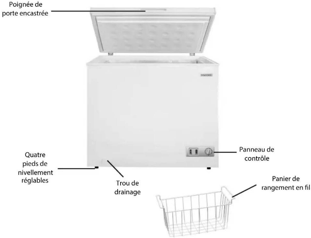 Igloo ICFESS70WH - PIÈCES ET ASSEMBLAGE - 1