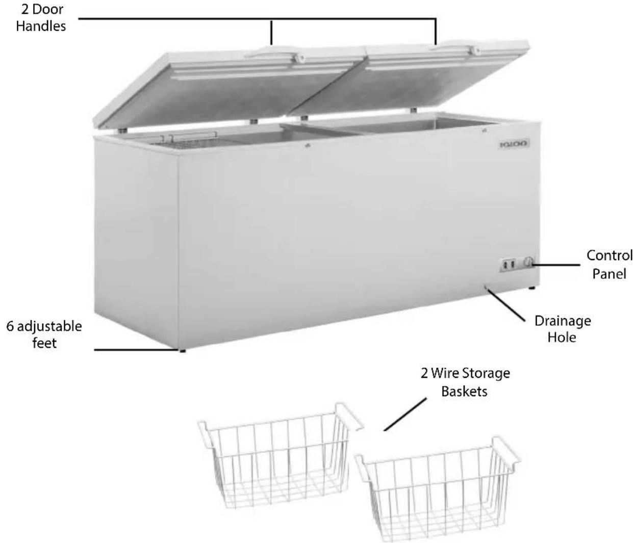 Igloo ICFESS237WH - PARTS & ASSEMBLY - 1